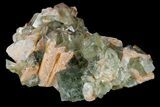 Green Cubic Fluorite Crystal Cluster - Morocco #180261-1
